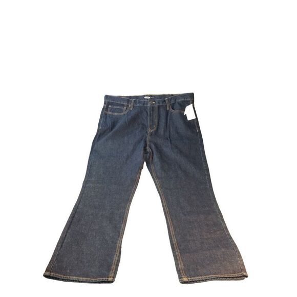 Old Navy Jeans Men Sz 40 X‎ 30 Dark Wash Blue Denim Straight Leg Casual - Picture 1 of 7